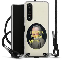 New Carry Case Transparent Stoff schwarz/silber