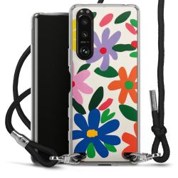 New Carry Case Transparent Stoff schwarz/silber