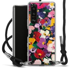 New Carry Case Transparent Stoff schwarz/silber