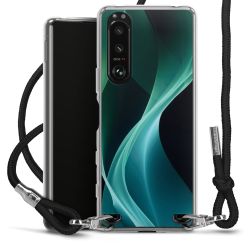 New Carry Case Transparent Stoff schwarz/silber