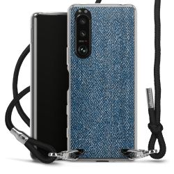 New Carry Case Transparent Stoff schwarz/silber