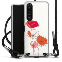 New Carry Case Transparent Stoff schwarz/silber