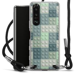 New Carry Case Transparent Stoff schwarz/silber