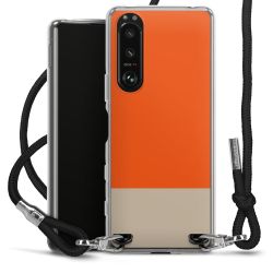 New Carry Case Transparent Stoff schwarz/silber