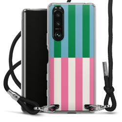 New Carry Case Transparent Stoff schwarz/silber