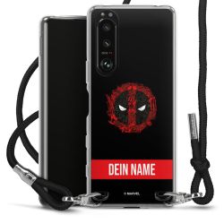 New Carry Case Transparent Stoff schwarz/silber