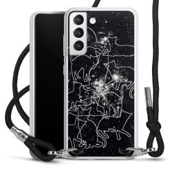 Carry Case Transparent Fabric black/silver