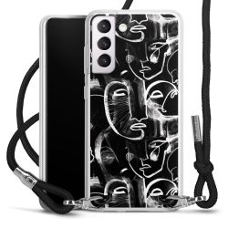 Carry Case Transparent Fabric black/silver