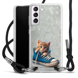 New Carry Case Transparent Stoff schwarz/silber