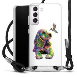 New Carry Case Transparent Stoff schwarz/silber