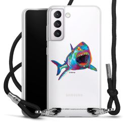 New Carry Case Transparent Stoff schwarz/silber