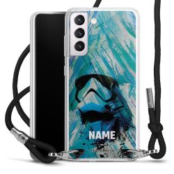 New Carry Case Transparent Stoff schwarz/silber