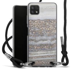 Carry Case Transparent Fabric black/silver