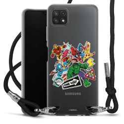 New Carry Case Transparent Stoff schwarz/silber