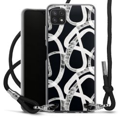 New Carry Case Transparent Stoff schwarz/silber