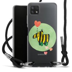 New Carry Case Transparent Stoff schwarz/silber