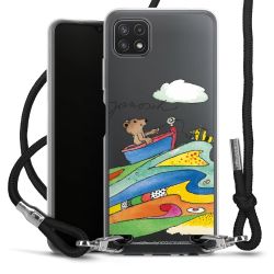 New Carry Case Transparent Stoff schwarz/silber