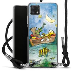 New Carry Case Transparent Stoff schwarz/silber