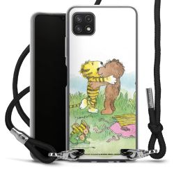 New Carry Case Transparent Stoff schwarz/silber