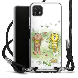 New Carry Case Transparent Stoff schwarz/silber