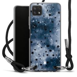 New Carry Case Transparent Stoff schwarz/silber