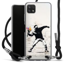 New Carry Case Transparent Stoff schwarz/silber