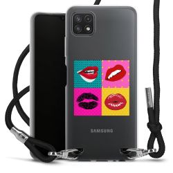 New Carry Case Transparent Stoff schwarz/silber