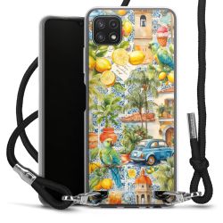 New Carry Case Transparent Stoff schwarz/silber