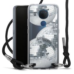 New Carry Case Transparent Stoff schwarz/silber