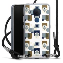 New Carry Case Transparent Stoff schwarz/silber