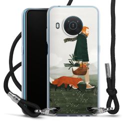 New Carry Case Transparent Stoff schwarz/silber