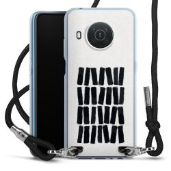 New Carry Case Transparent Stoff schwarz/silber