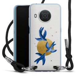 New Carry Case Transparent Stoff schwarz/silber