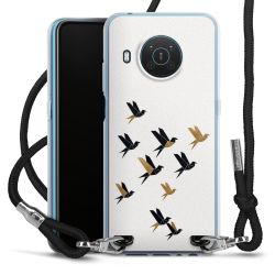 New Carry Case Transparent Stoff schwarz/silber