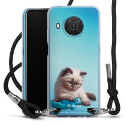 New Carry Case Transparent Stoff schwarz/silber