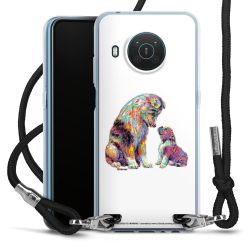 New Carry Case Transparent Stoff schwarz/silber