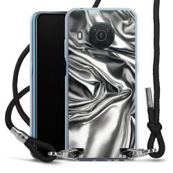 New Carry Case Transparent Stoff schwarz/silber