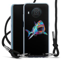 New Carry Case Transparent Stoff schwarz/silber