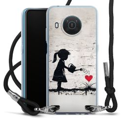 New Carry Case Transparent Stoff schwarz/silber