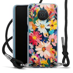 New Carry Case Transparent Stoff schwarz/silber