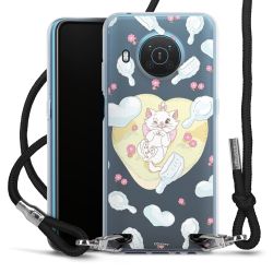 New Carry Case Transparent Stoff schwarz/silber