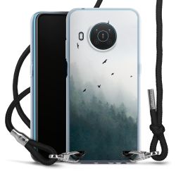 New Carry Case Transparent Stoff schwarz/silber