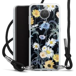 New Carry Case Transparent Stoff schwarz/silber