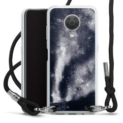 New Carry Case Transparent Stoff schwarz/silber