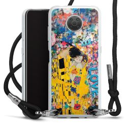 New Carry Case Transparent Stoff schwarz/silber