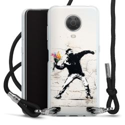 New Carry Case Transparent Stoff schwarz/silber