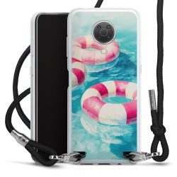 New Carry Case Transparent Stoff schwarz/silber