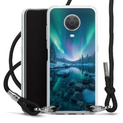 New Carry Case Transparent Stoff schwarz/silber