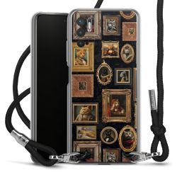 New Carry Case Transparent Stoff schwarz/silber