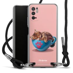 New Carry Case Transparent Stoff schwarz/silber